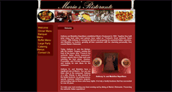 Desktop Screenshot of mariasrestaurant.com
